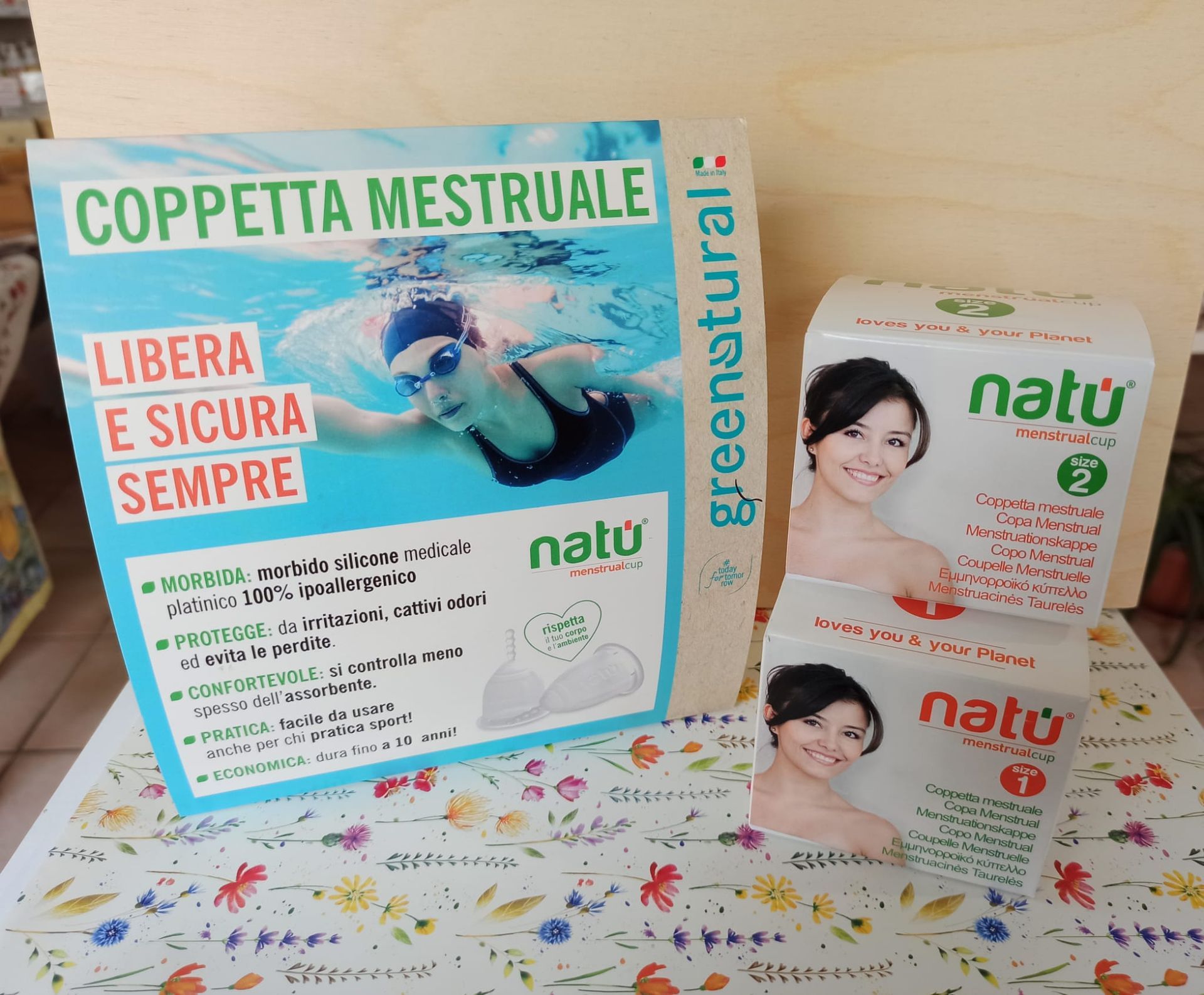 Greenatural coppetta mestruale. una soluzione economica, igienica, comoda ed ecologica che rispetta il tuo corpo senza irritare e rispetta l'ambiente.