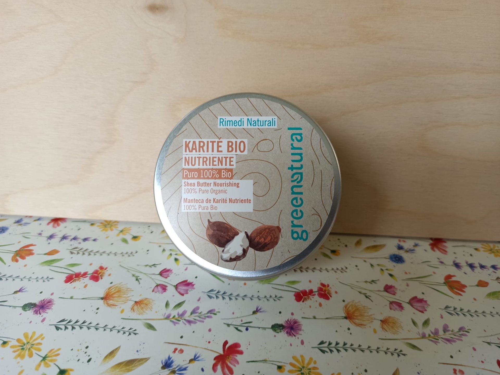 Greenatural Karitè Bio Nutriente. burro 100% puro biologico non raffinato per la pelle del viso, corpo e per i capelli.