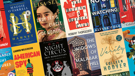 Decorative image of book covers