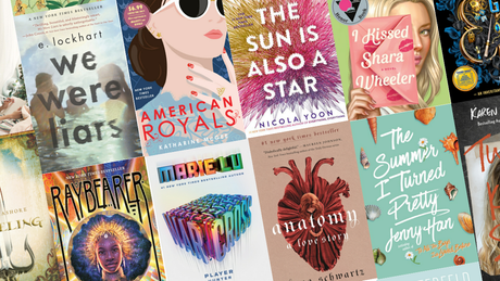 Bookcovers of summer reads for teens