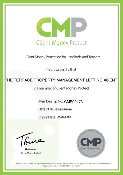 Client Money Protect certificate