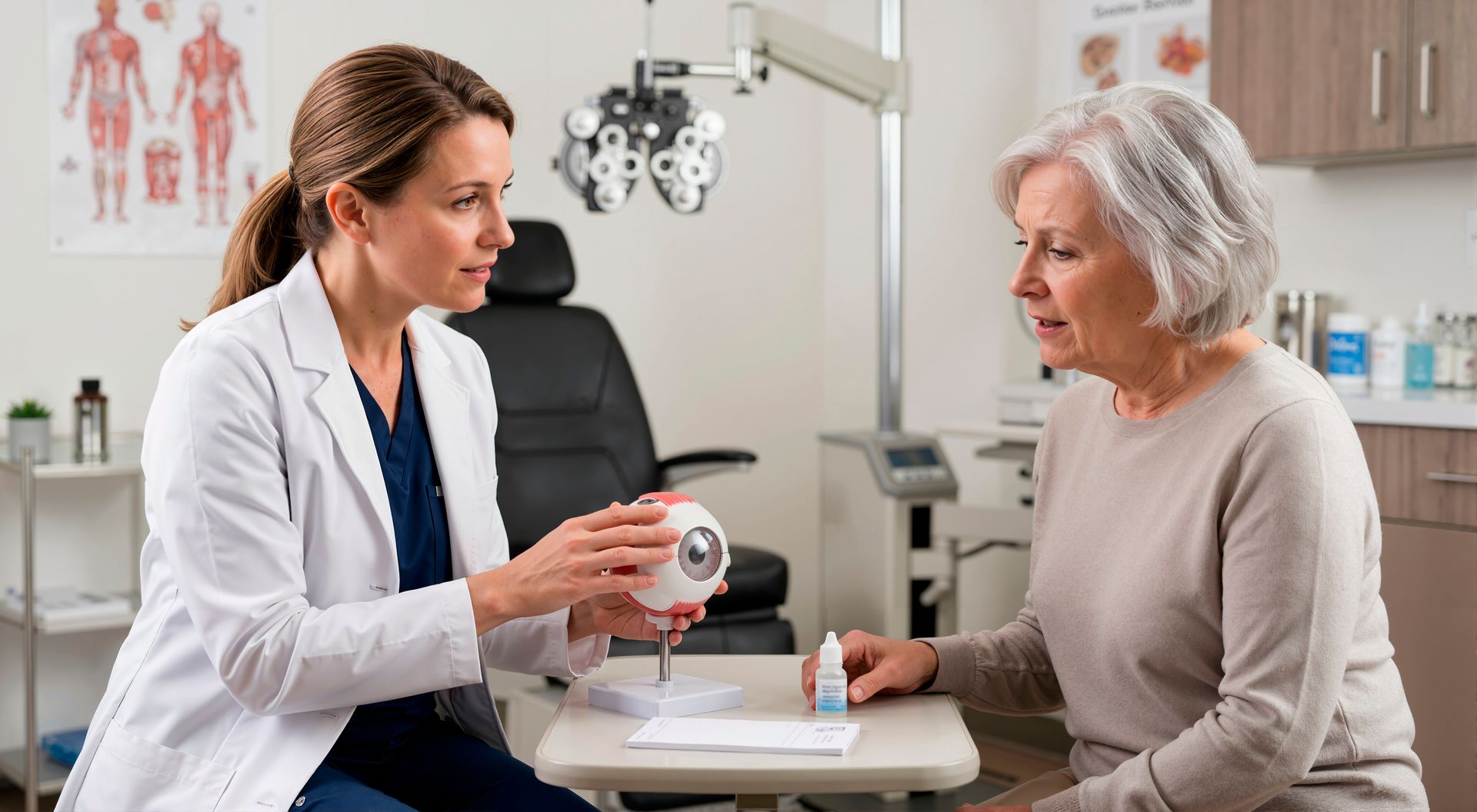 Eye Examination Using A Phoropter
