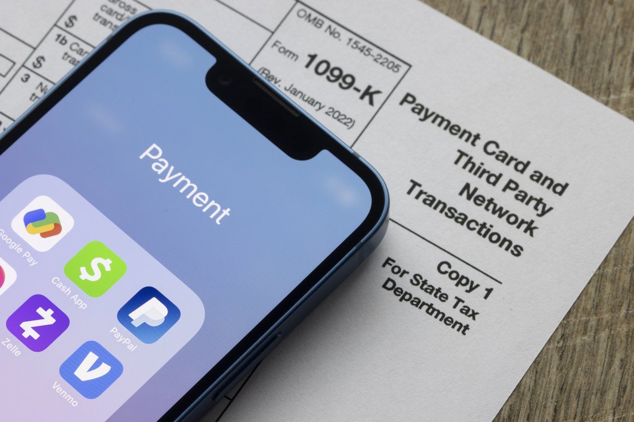 Smartphone showing 3rd-party payment app Venmo on a 1099-K - Venmo reporting and IRS compliance