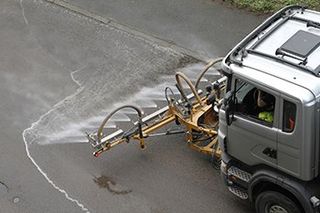 Truck Cleaning Road — Street Sweeping in Dallas, TX