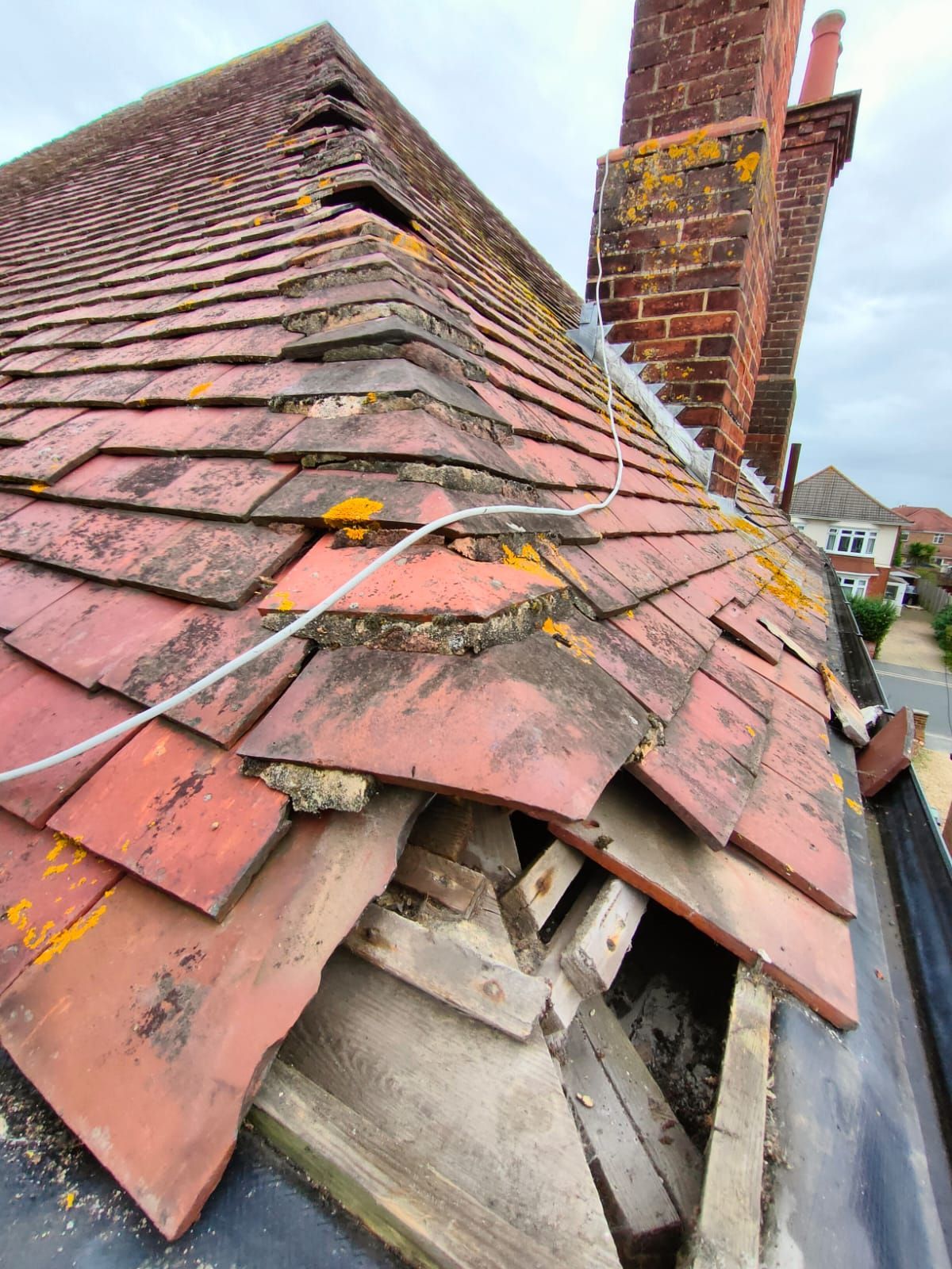 damaged roof
