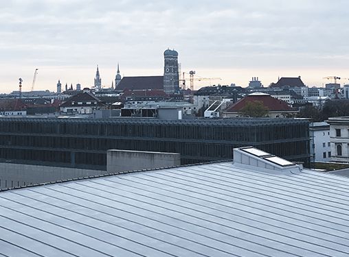 A view of a city from the roof of a building