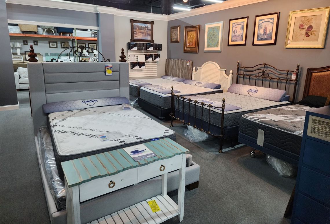 Interior photo of mew mattresses at Bratz-CFW located at 14181 S Tamiami Trail, Fort Myers, FL.