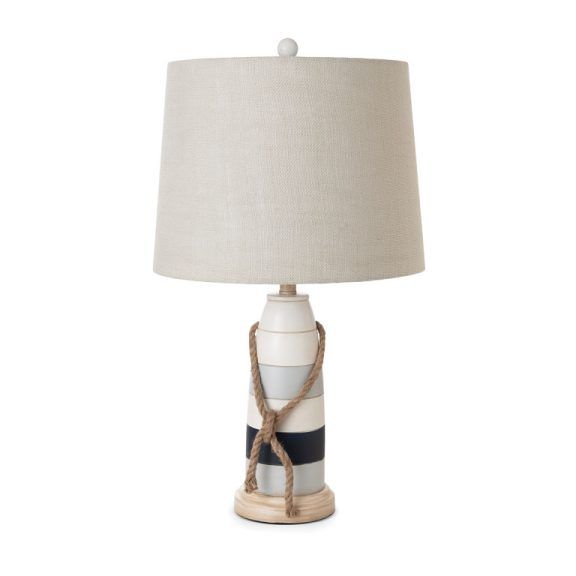Buoy
27” Poly Buoy Coastal Table Lamp, Tri-color