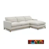 new 2-piece chase sectional in a linen blend fabric with American white oak trim & legs for sale