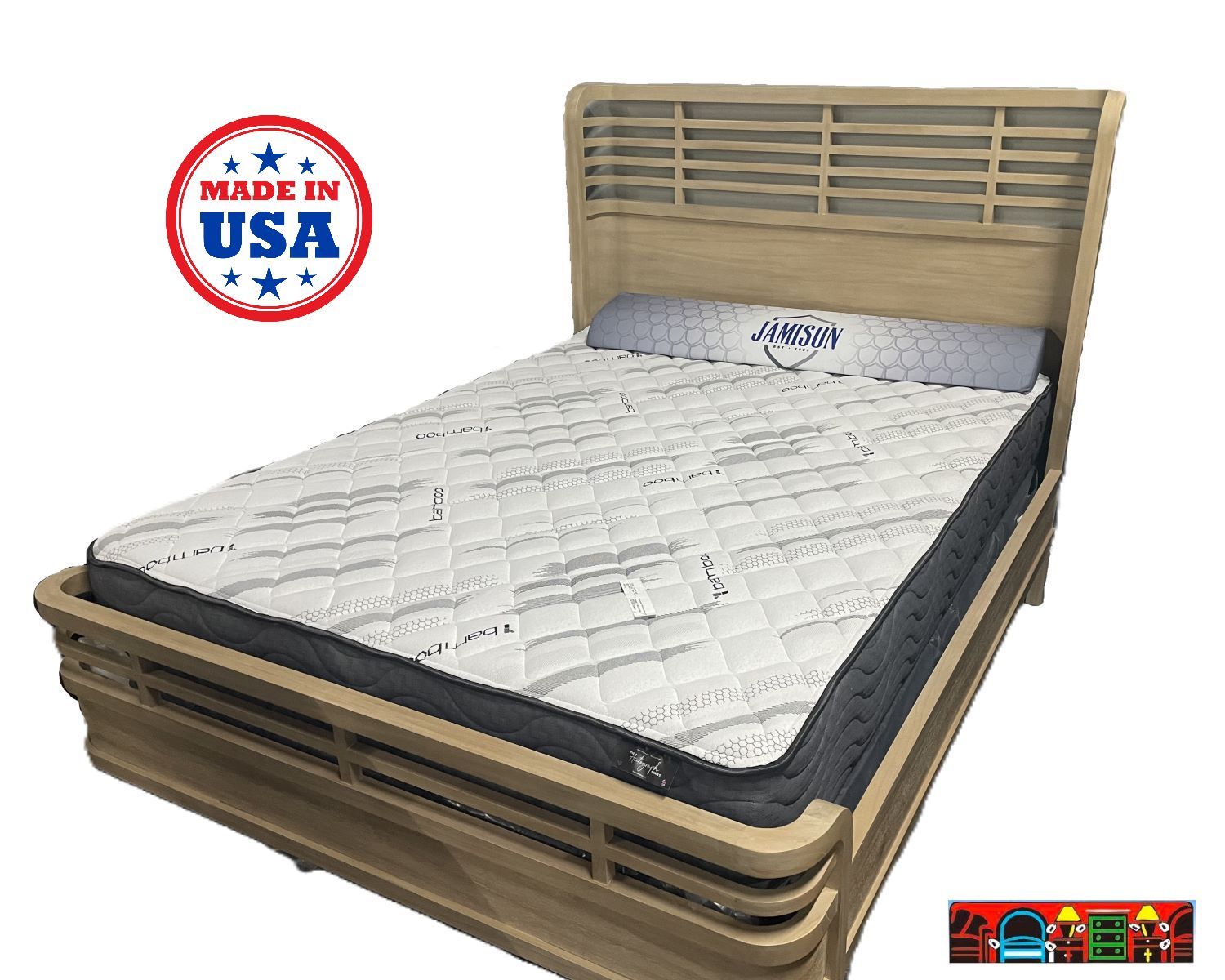 The Jamison Autograph Series Liberty Park firm mattress is available at Bratz-CFW in Fort Myers, FL.