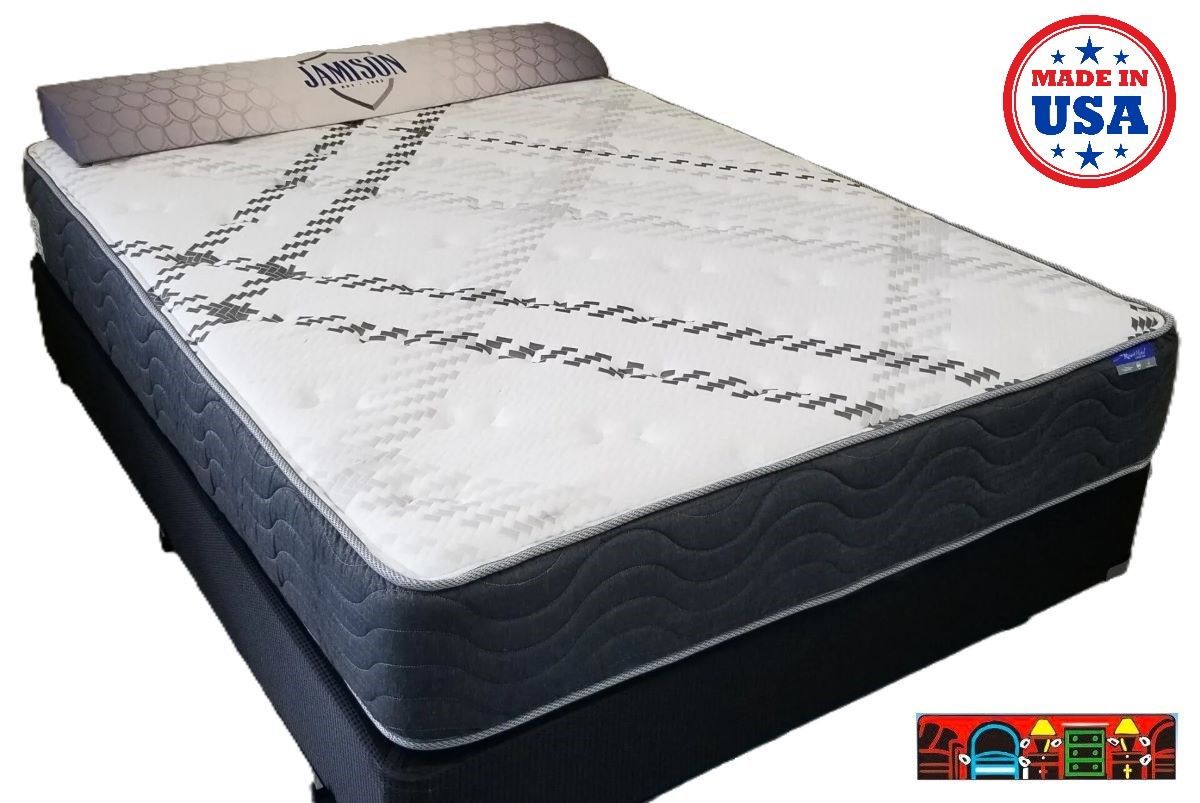 The Jamison Bedding Resort Hotel Collection Grandview two-side cushion firm mattress is available at Bratz-CFW in Fort Myers, FL.