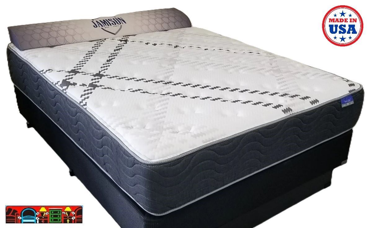 The Jamison Bedding Resort Hotel Collection Grandview two-side extra firm mattress is available at Bratz-CFW in Fort Myers, FL.