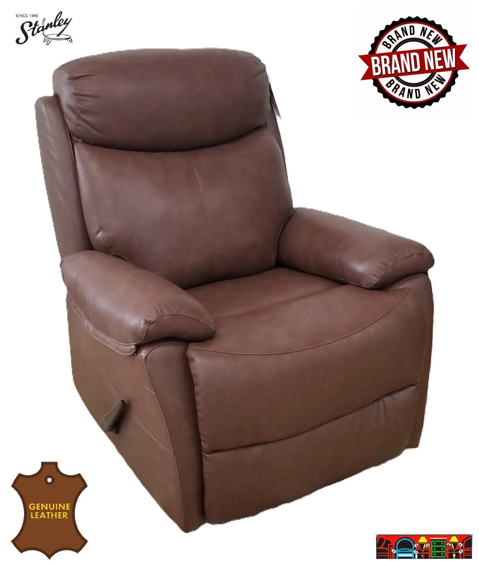 new chocolate color leather swivel glider recliner for sale at bratz-cfw fort myers fl.