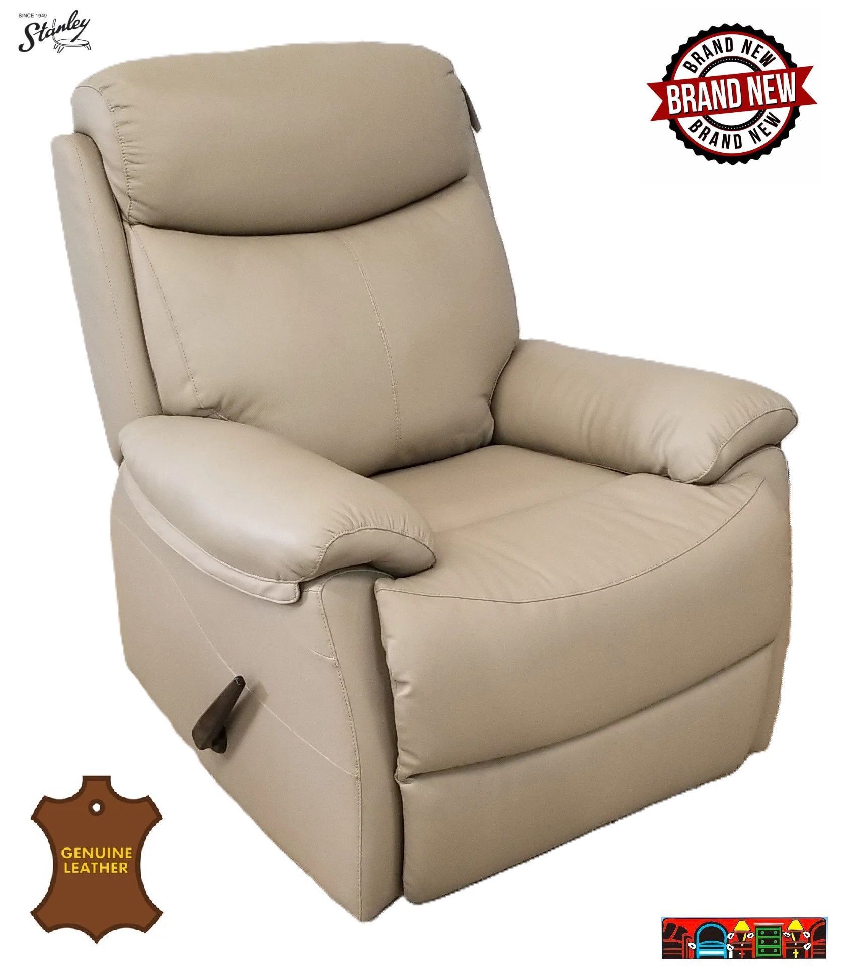 new mushroom color leather swivel glider recliner for sale at bratz-cfw fort myers fl.