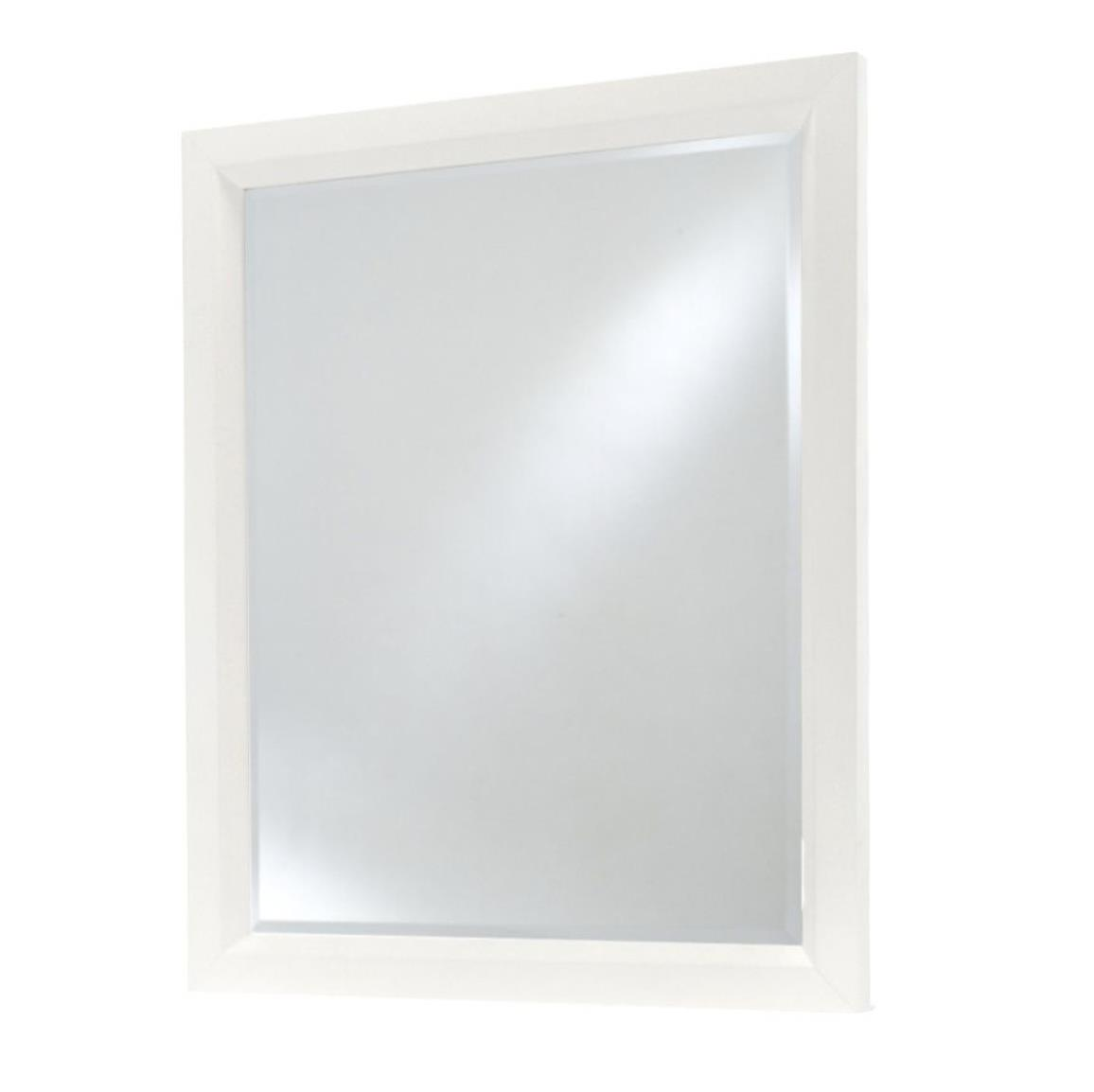 Miramar bedroom, White rectangle mirror