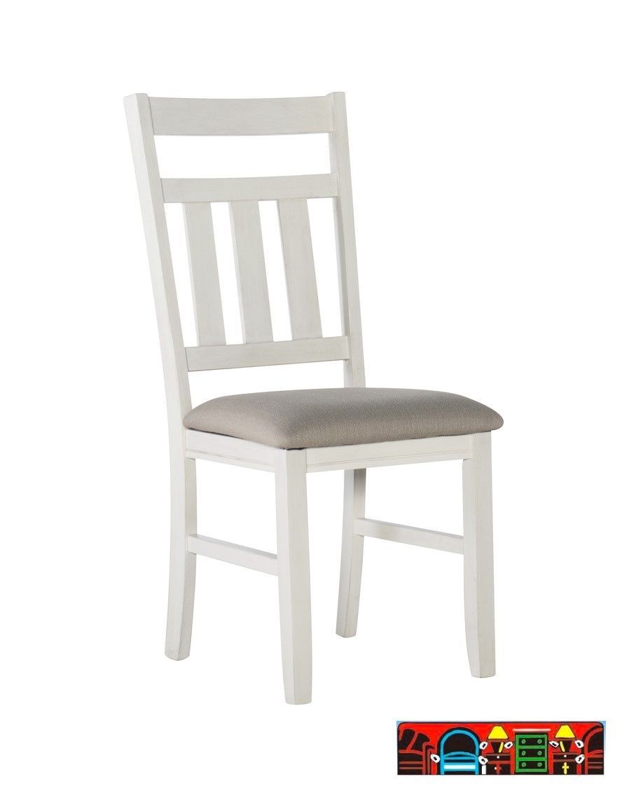 The Torino white side chair with beige cushion, for sale at Bratz-CFW, is available in Fort Myers, FL.