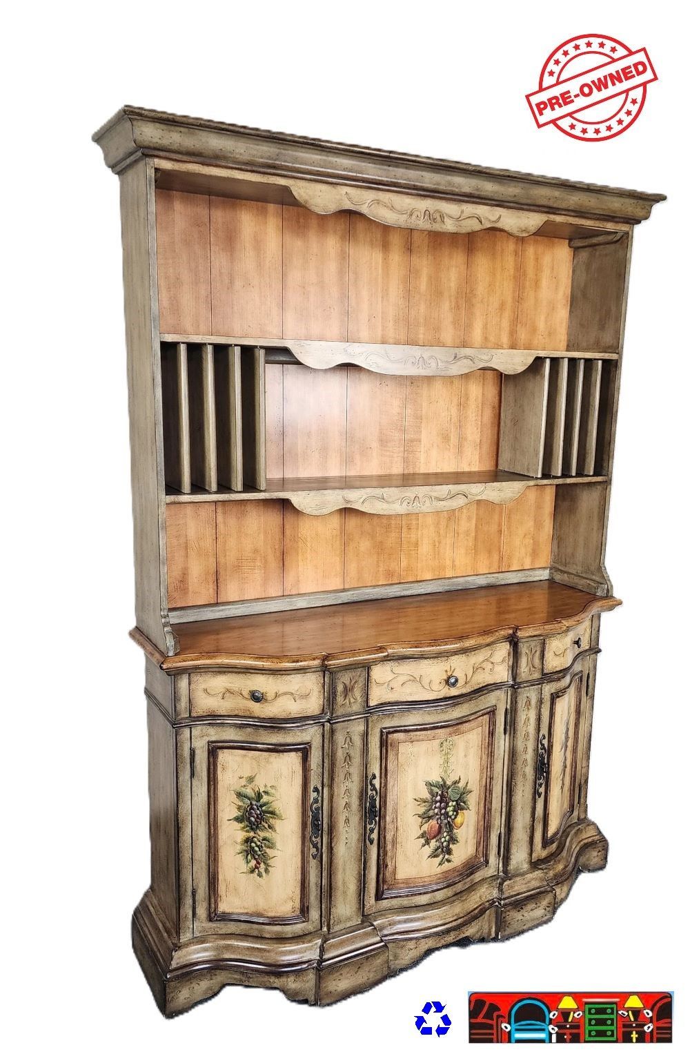 used hand painted china cabinet for sale at bratz-cfw/fort myers fl.