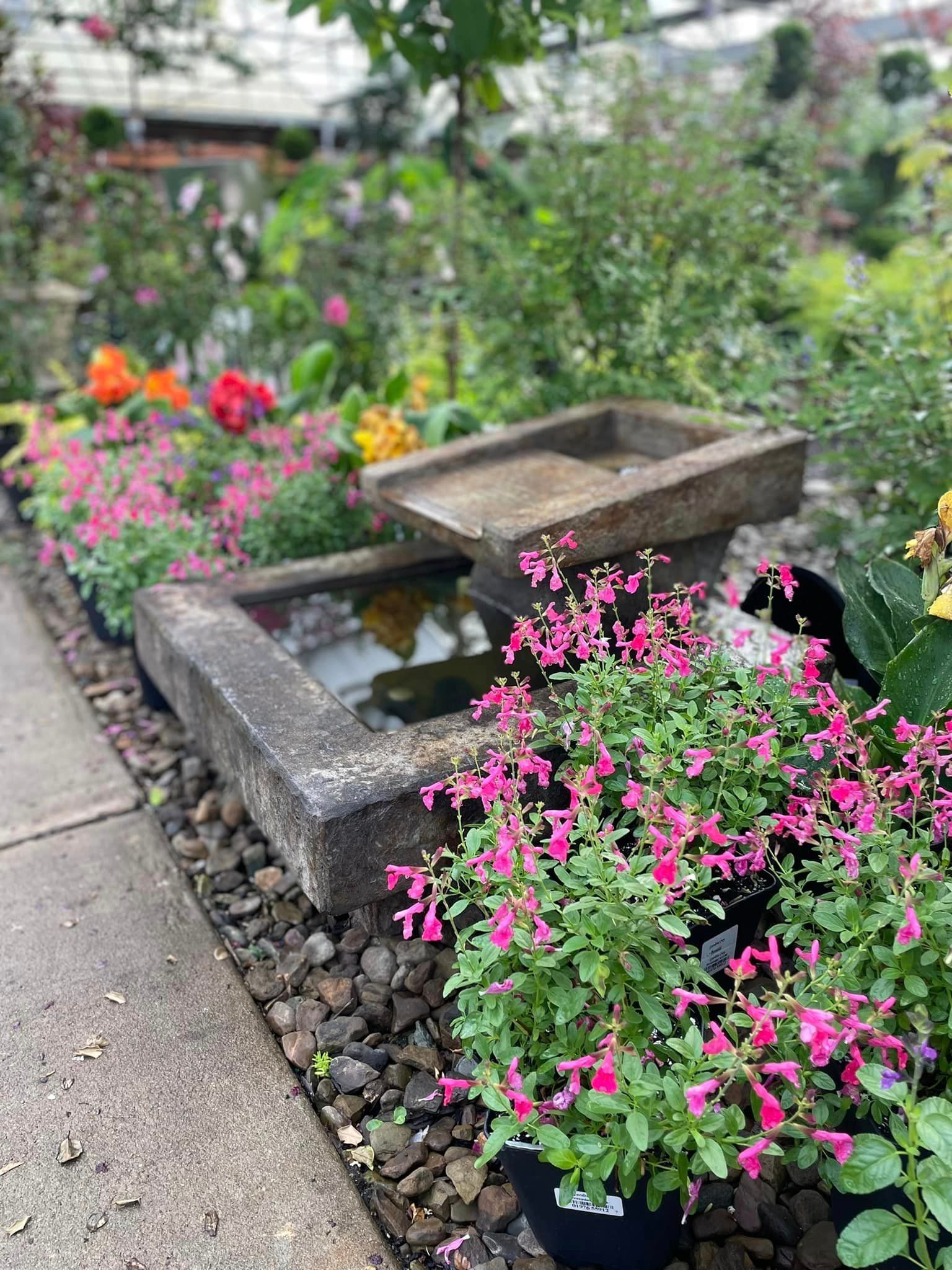 pottery, fountains, statuary