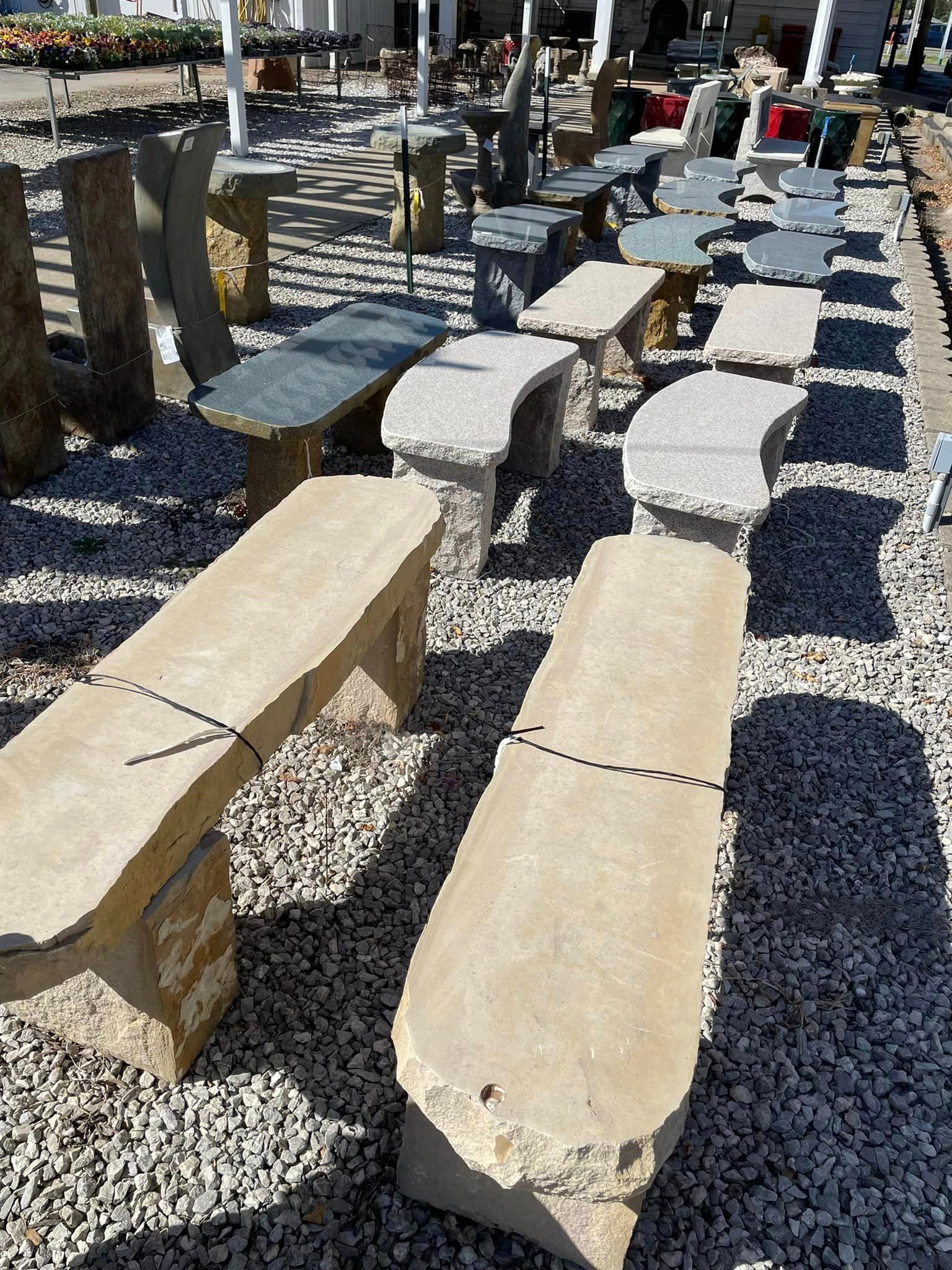 pottery, fountains, statuary