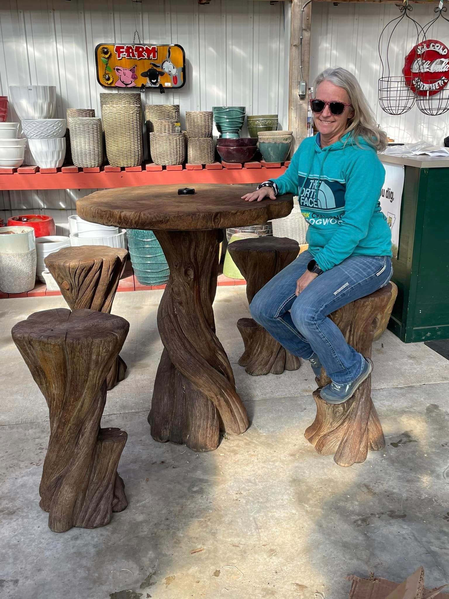 pottery, fountains, statuary