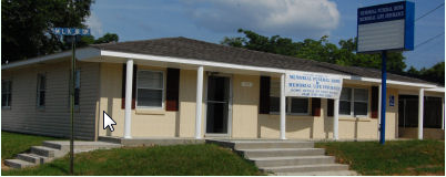 Yellow building with a blue sky