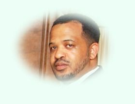 Man with faded background