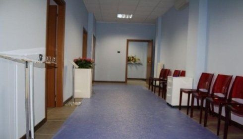 corridoio d'ingresso a sala del commiato