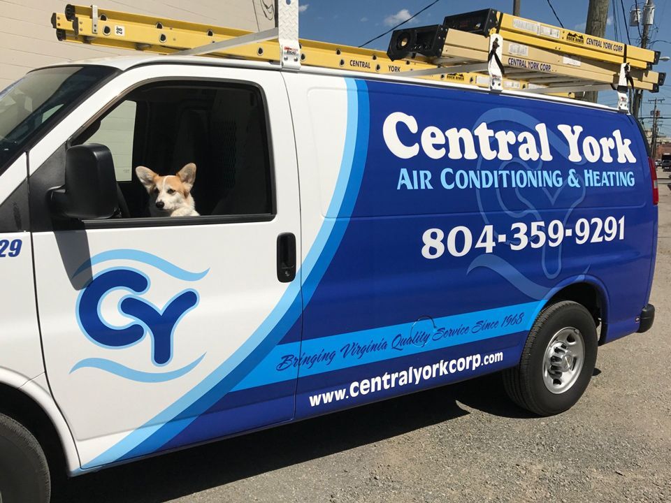 Air Conditioning Van  — Dog in Air Conditioner Van in Richmond, VA
