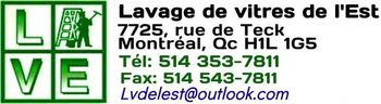 A logo for lavage de vitres de l' est