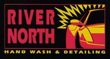 A logo for river north hand wash and detailing