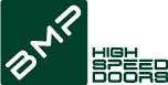 Il logo per le porte rapide bmp è verde e bianco.