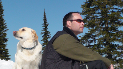 Dean Kendall and dog