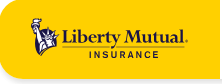 Liberty Mutual Insurance logo on a yellow background