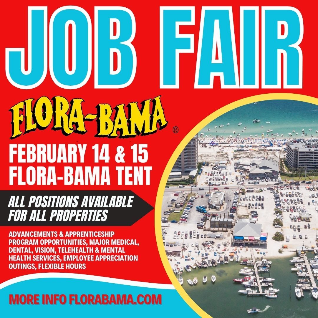 FloraBama Job Fair, Jobs near me, Hiring, Beach Bar 