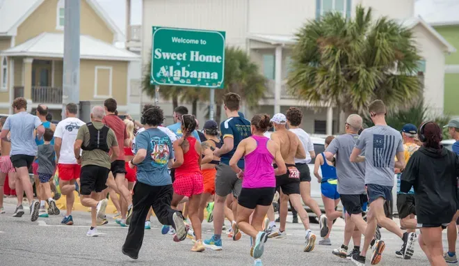Make it to the line run Flora-Bama