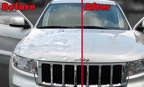hail dents repair before & after