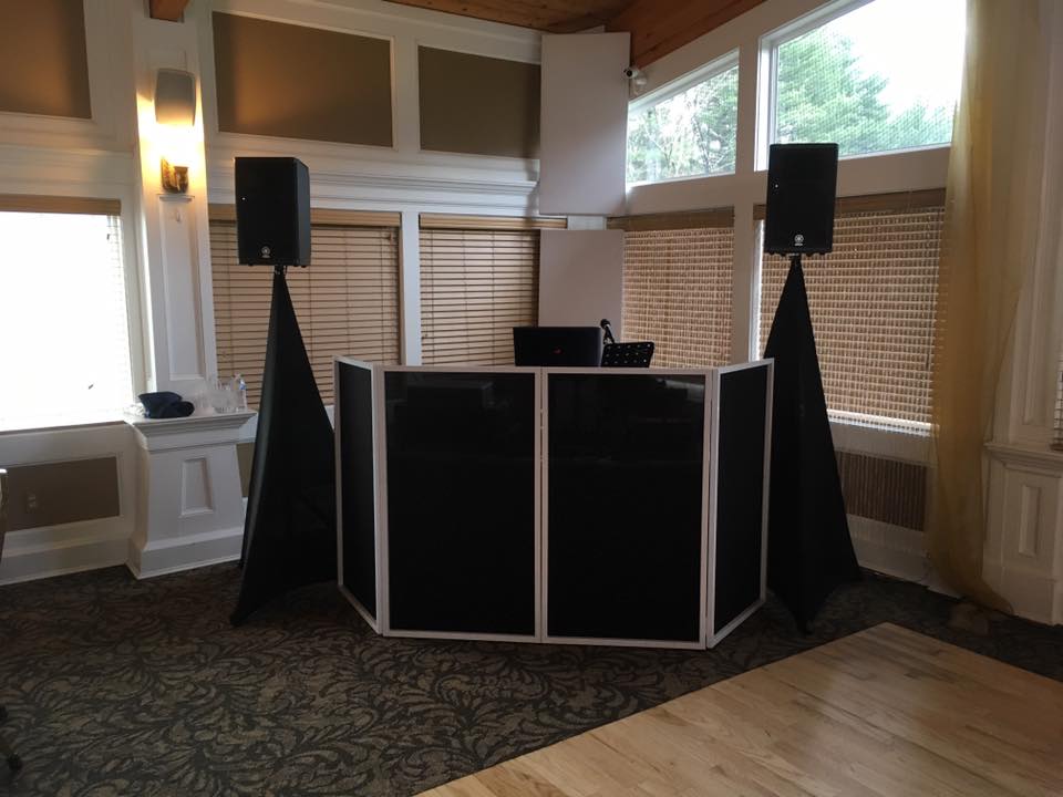DJ Sound Setup for a wedding at Hawk's Landing Country Club