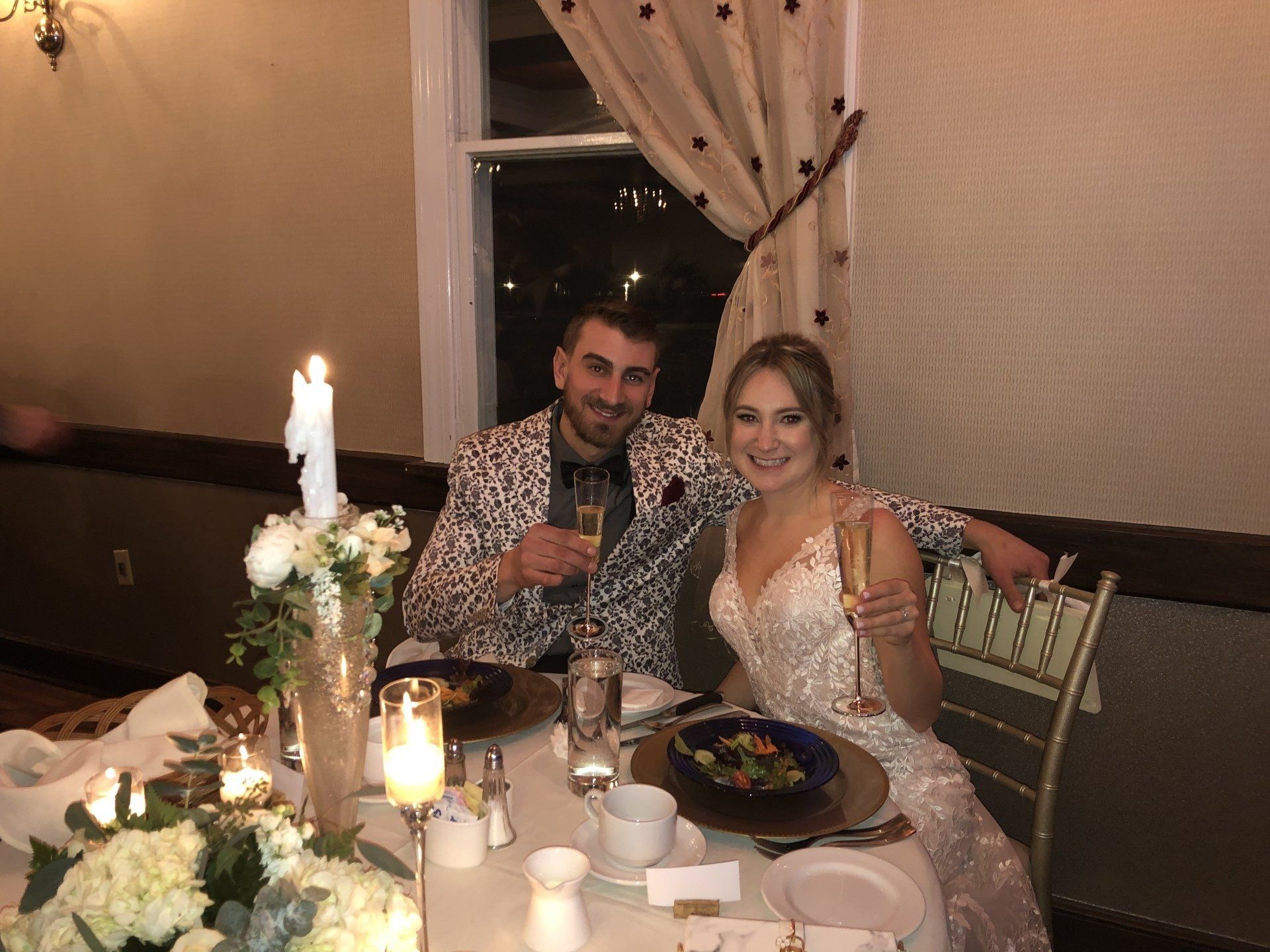 Our happy couple at the Litchfield Inn