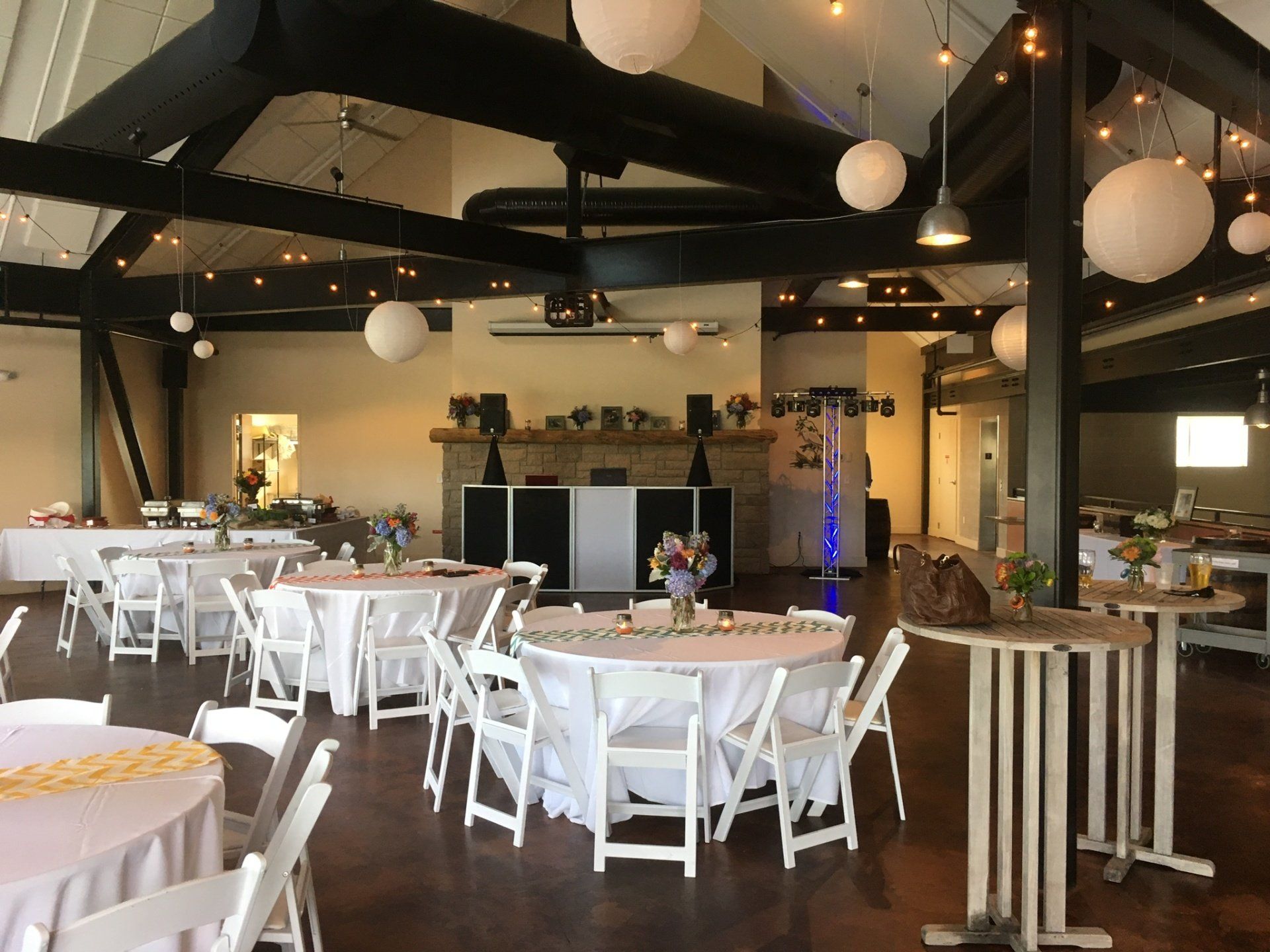 Sound and lighting for an event at Stony Creek Brewery