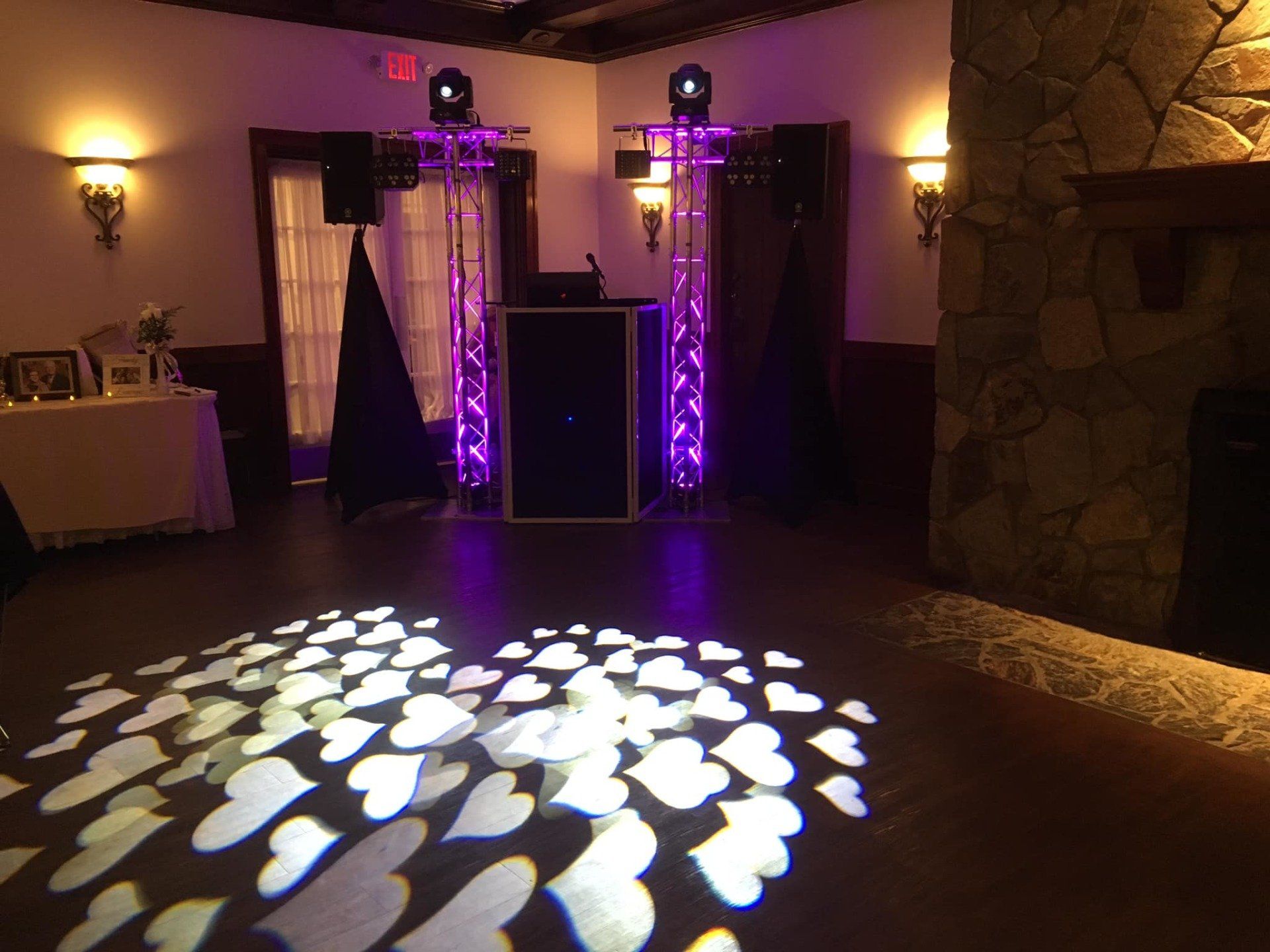 DJ Setup for anniversary Party at Stanley Golf Course