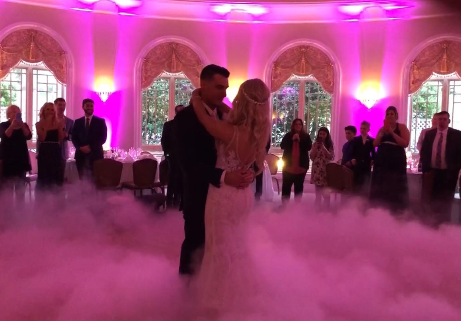 Dance on a Cloud for a wedding at the Great River Golf Club