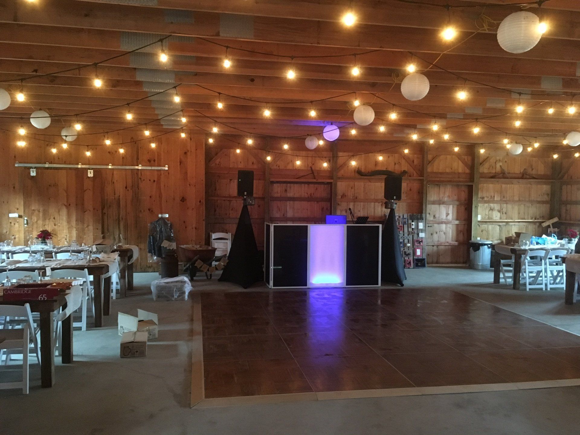 Wedding DJ Sound ackage at Bunnell Farm