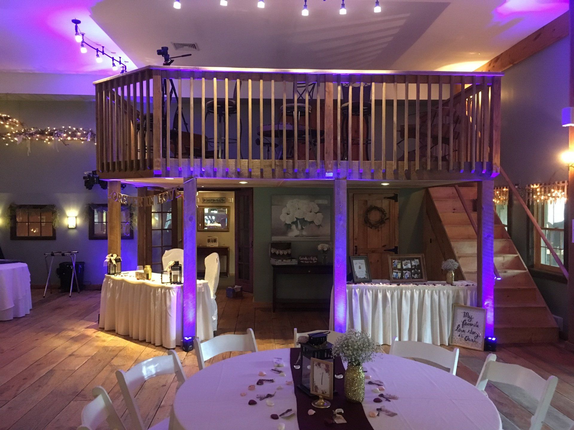 Uplighting at Wood Acres Farm