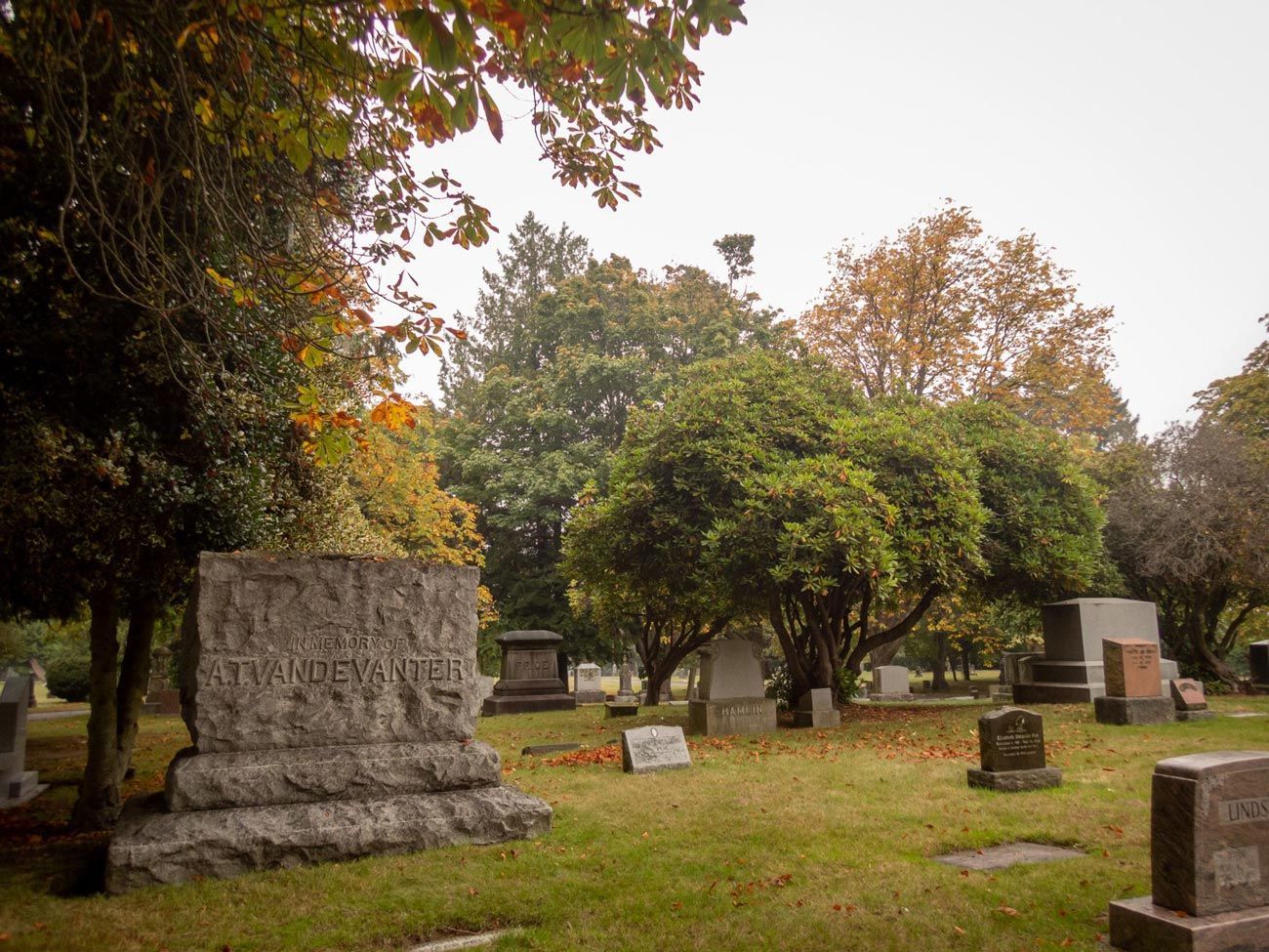 Gravestones — Seattle, WA — Mt Pleasant Cemetery