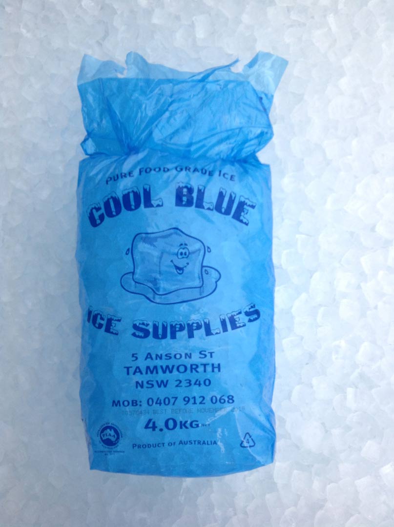 Ice Bag Blue — Bagged Ice in Tamworth, NSW