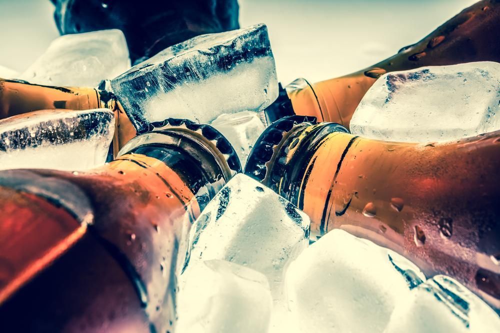 A Close up Of a Pile of Ice Cubes on A Table — Cool Blue Ice & Water in Scone, NSW