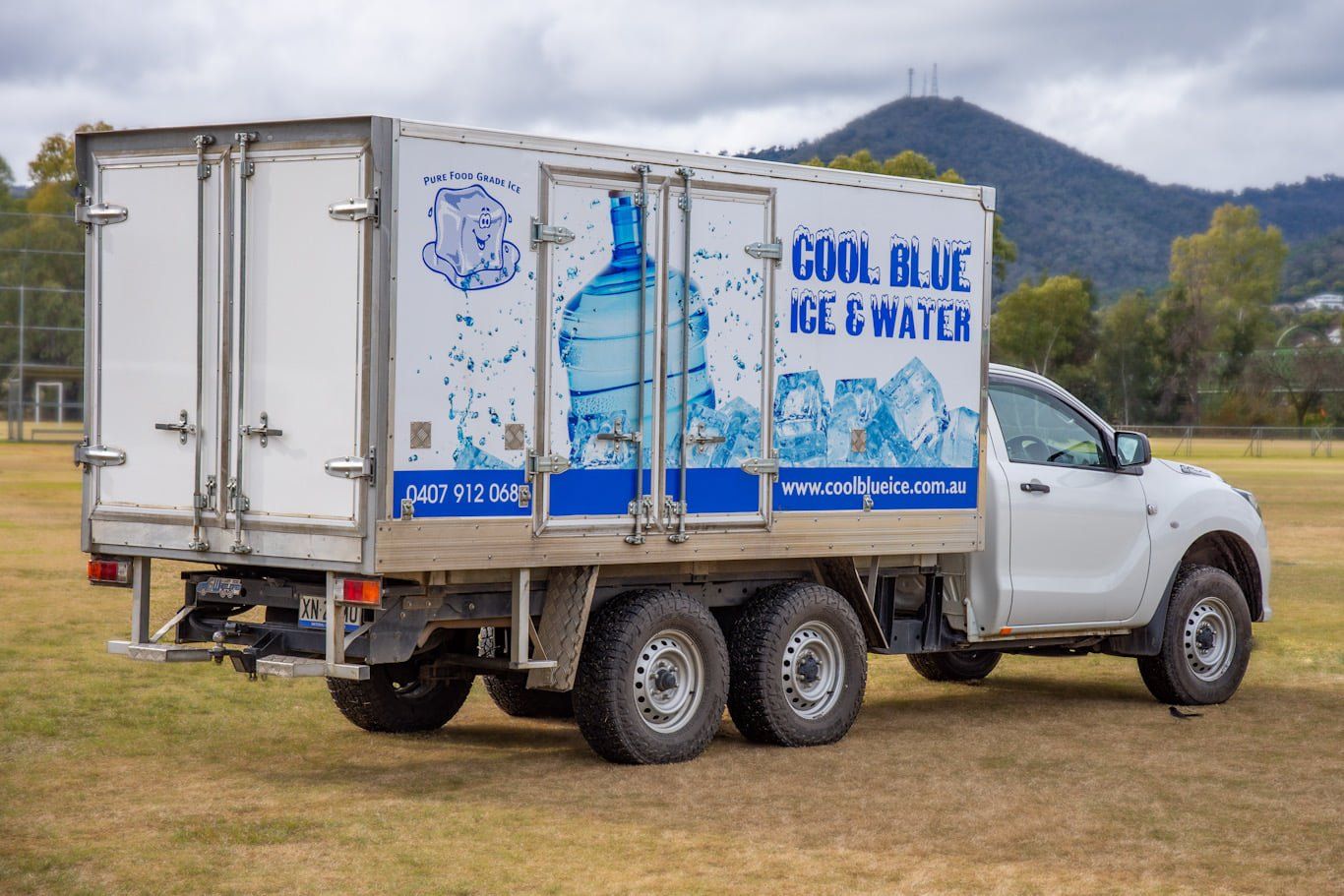 Truck Commercial — Cool Blue Ice & Water in Taminda, NSW