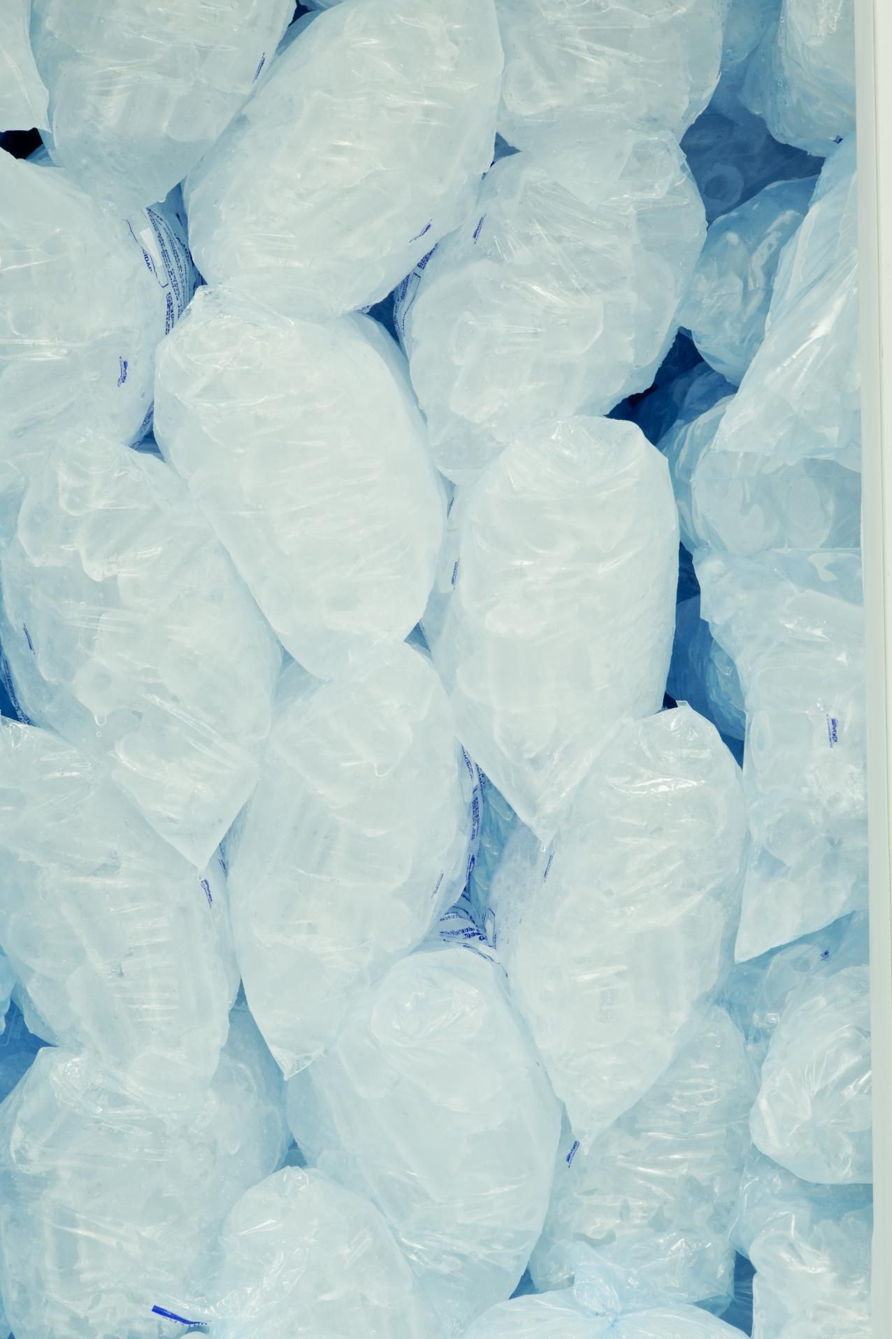 A Bunch of Bags of Ice Are Stacked on Top of Each Other — Cool Blue Ice & Water in Murrurundi, NSW