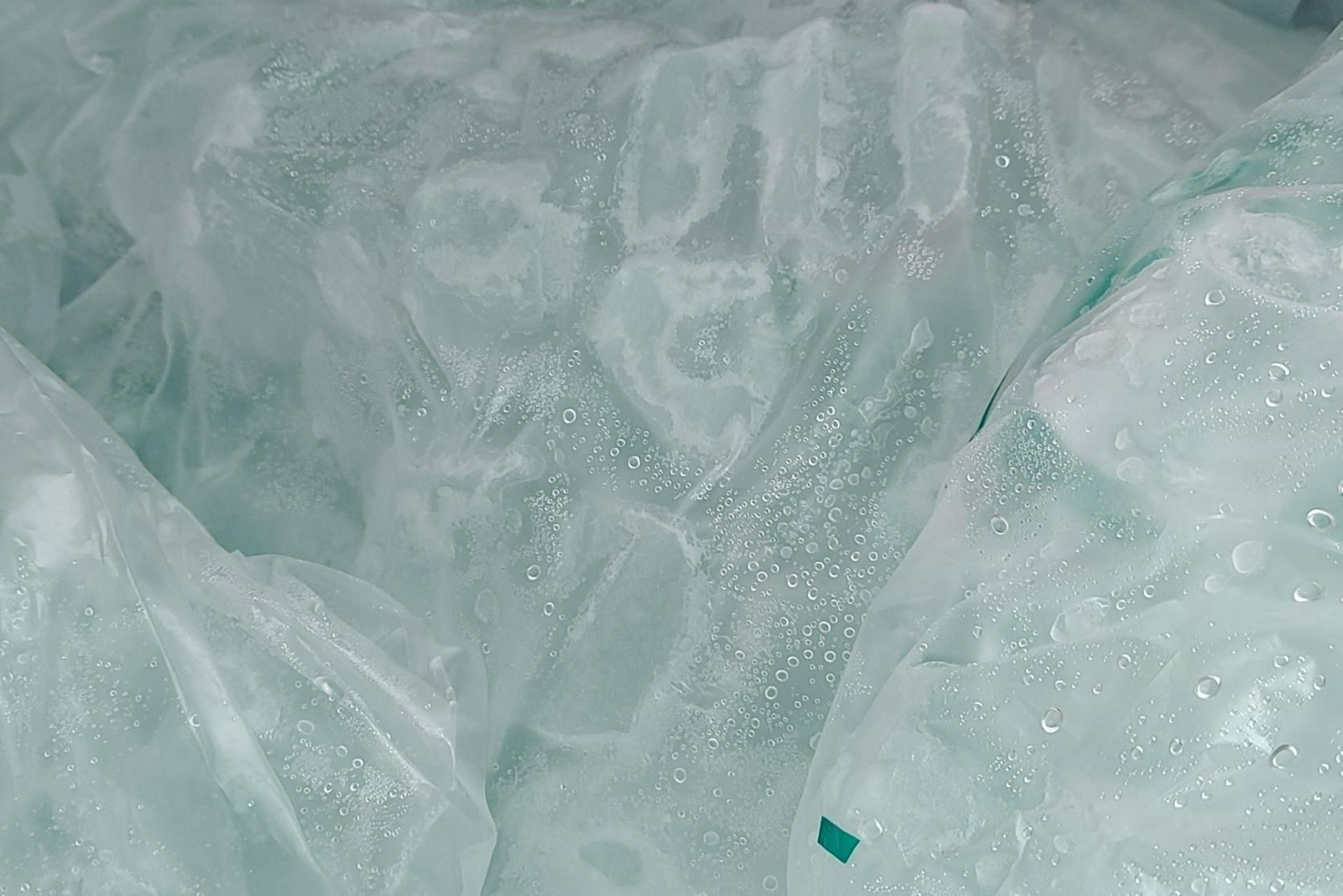 A Close up Of a Pile of Ice Cubes in A Tub — Cool Blue Ice & Water in Mudgee, NSW