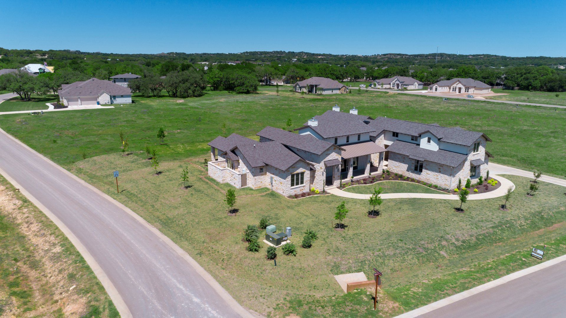 Aerial View of Home and Property
